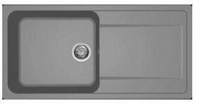 Νεροχύτης κουζίνας LIFE 480 Titanium 73 ELLECI 100x50cm