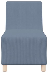 vidaXL Καθίσμα Σαλονιού 2 pcs Μπλε 55 x 74 x 82 εκ. Βελούδο