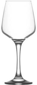 Ποτήρια Κρασιού Κολωνάτα Lal (Σετ 6Τμχ) LVLAL56933F 330ml Clear Lav Γυαλί