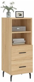 vidaXL Ντουλάπι Sonoma Δρυς 34,5x34x90 εκ. από Επεξεργασμένο Ξύλο