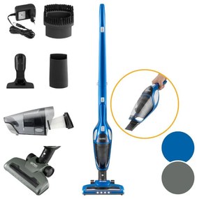 First Austria FA-5541-3-BU Μπλε ασύρματη επαναφορτιζόμενη σκούπα στικ 2 σε 1, 0.55L – 120W, 22.2V-199198-0030