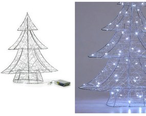 Δεντράκι Με Φως Ασημί 40cm