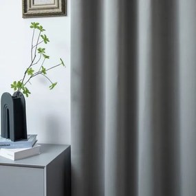 Beauty Home Κουρτίνα Blackout σκίασης με 8 κρίκους Art Ideal 8400 140x270 Ανθρακίτης