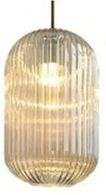 Φωτιστικό Οροφής Carmen/1C 2635 20x33/350cm 1xE27 Gold Sikrea Glass