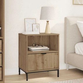 vidaXL Κομοδίνο artisan δρυς 49 x 36 x 61 εκ Επεξεργασμένο ξύλο