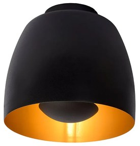 Φωτιστικό Οροφής Lucide 30188-01-30 NOLAN Μαύρο Ματ (Black Mat)|Χρυσό Χρώμα (Gold Coloured)