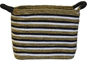 Καλάθι Ριγέ 00.06.67216 34x27x30cm Multi Cotton,Wicker