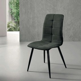 Καρέκλα Linfa 43x58x96cm Anthracite-Black Capodarte