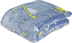 Φωσφοριζέ Κουβέρτα Fleece Αγκαλιάς (80x110) Das Home Blanket Line 4863