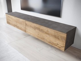 Έπιπλο τηλεόρασης  Lowboard D 180-Φυσικό - Ανθρακί