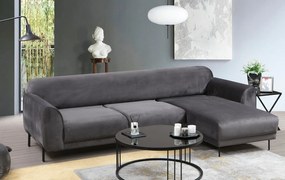 Corner Sofa-Bed Image Corner Right ( L3-Chl ) - Anthracite Anthracite