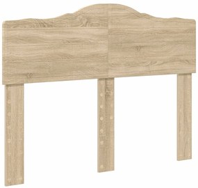 vidaXL Σκελετός Κρεβατιού Δρύς Sonoma 135 x 190 cm Επεξεργασμένο ξύλο