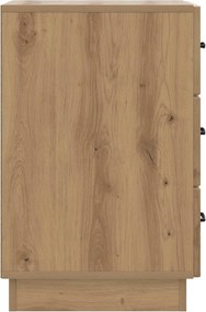 vidaXL Κομοδίνο Artisan Δρυς 43 x 41 x 63,5 εκ. Επεξεργασμένο Ξύλο