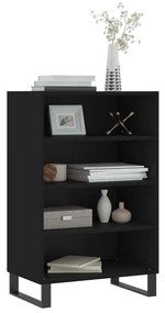 vidaXL Ραφιέρα Μαύρη 57 x 35 x 90 από Επεξεργασμένο Ξύλο
