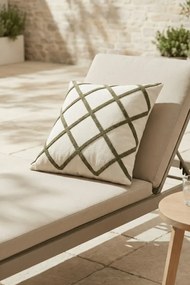 Stewehome Μαξιλαροθήκη με σχέδιο ρίγες και λεπτομέρεια 42x42 cm