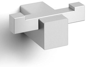 Άγκιστρο Μπάνιου Διπλό Carvo 40484 6,5x4,5x2,6cm Inox Zack Ανοξείδωτο Ατσάλι