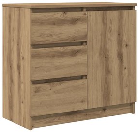 vidaXL Συρταριέρα με Συρτάρια Τεχνίτης Δρυς 71x35x65 εκ. Επεξ. Ξύλο