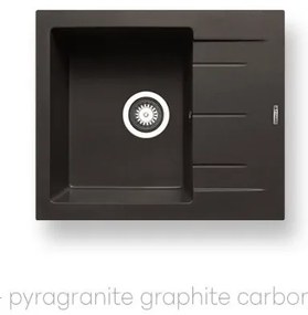 Pyramis Νεροχύτης Pyragranite Alazia (59x50) 1B 1D Graphite Carbon