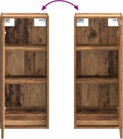 vidaXL Ντουλάπι Μπάνιου Παλαιωμένο ξύλο 35 x 20 x 81 cm
