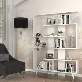 Βιβλιοθήκη Λευκό NOPON 120x20x162