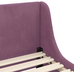 vidaXL Κρεβάτι Παιδικής Κρεβατοκάμαρας με Κεφαλάκι Μοβ 90 x 190 cm