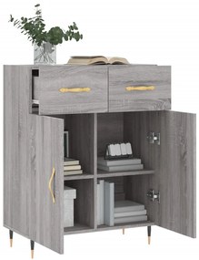 vidaXL Ντουλάπι Γκρι Sonoma 69,5 x 34 x 90 εκ. από Επεξεργασμένο Ξύλο