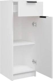 vidaXL Ντουλάπι Μπάνιου Λευκό 32 x 33,5 x 90 εκ. Επεξεργασμένο Ξύλο