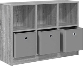 vidaXL Πλαϊνό γραφείο Γκρίζο Σονομα 88,5 x 27,5 x 63,5 εκ