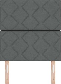 vidaXL Κεφαλάρι Σκούρο Γκρι 80 cm ύφασμα