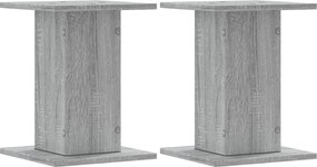 vidaXL Βάσεις Φυτών 2 Τεμ. Γκρι Sonoma 30x30x40 εκ. Επεξεργασμένο Ξύλο