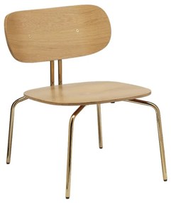 Καρέκλα Τραπεζαρίας Curious 5917-1 54.5x66.4x71.5cm Brass Natural