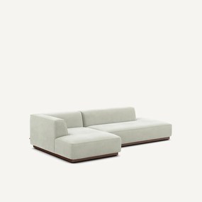 Γωνιακός XL καναπές αριστερός από βελούδο stonewashed, JACOPO