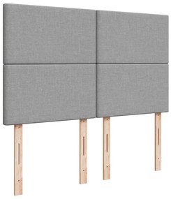 vidaXL Κρεβάτι Boxspring με Στρώμα Αν. Πράσινο 160x200εκ Υφασμάτινο