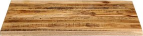 vidaXL Επιφάνεια Τραπεζιού 90x80x3,8 εκ. Live Edge Μασίφ Ξύλο Μάνγκο