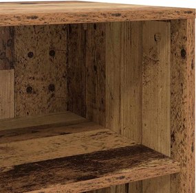 vidaXL Πλαϊνό γραφείο 2 pcs Παλιό ξύλο 70 x 41 x 75 εκ.