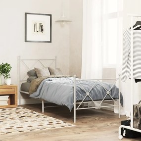 vidaXL Κεφαλάρι Λευκό 75 εκ. Μεταλλικό