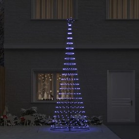 vidaXL LED Χριστουγεννιάτικο Δέντρο Μπλε 400 cm Μέταλλο