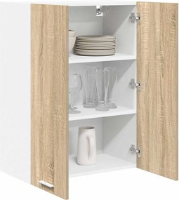 vidaXL Κρεμαστό ντουλάπι με αποθήκευση Δρύς Sonoma 60 x 31 x 80 εκ.
