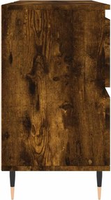 vidaXL Ντουλάπι Μπάνιου Καπνιστή Δρυς 80 x 33 x 60 εκ. Επεξεργ. Ξύλο
