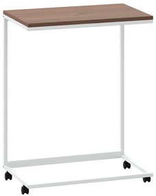 vidaXL Βοηθητικό Τραπέζι με Ρόδες Λευκό 55 x 35 x 70 εκ. Επεξ. Ξύλο