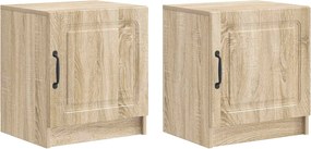 vidaXL Κομοδίνο 2 τεμ. Sonoma Δρυς 43 x 34,5 x 47 εκ.