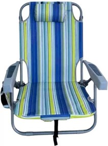 Πτυσσόμενη καρέκλα camping - 1613LV - 241750 - Blue/Green
