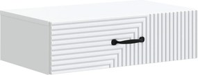 vidaXL Τραπεζάκι Τοίχου Λευκό 59 x 34,5 x 17 εκ. Επεξεργασμένο Ξύλο