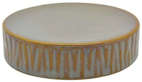 Σαπουνοθήκη 813117 10x10x2,4cm Grey-Gold Ankor Ceramic