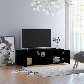 vidaXL Έπιπλο Τηλεόρασης Μαύρο 120 x 34 x 37 εκ. από Επεξ. Ξύλο