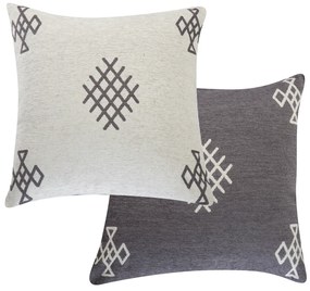 DECORATIVE PILLOW MEGIADO 55X55 GRAY / ECRU NEF – NEF