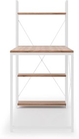 NARVIK B1 desk white / sonoma oak DIOMMI V-CH-NARVIK-B1-BIAŁY/SONOMA