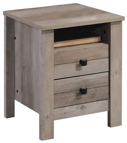 Κομοδίνο Tara pakoworld rustic oak 40x40x50.5εκ - Μελαμίνη - 123-000164