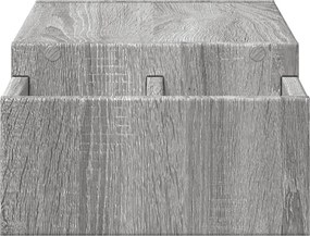 vidaXL Βάση Οθόνης με Αποθ. Γκρι Sonoma 70x27x15 εκ. Επεξεργ. Ξύλο