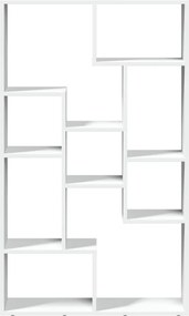 vidaXL Βιβλιοθήκη Λευκή 72x20x120,5 εκ. από Επεξεργασμένο Ξύλο